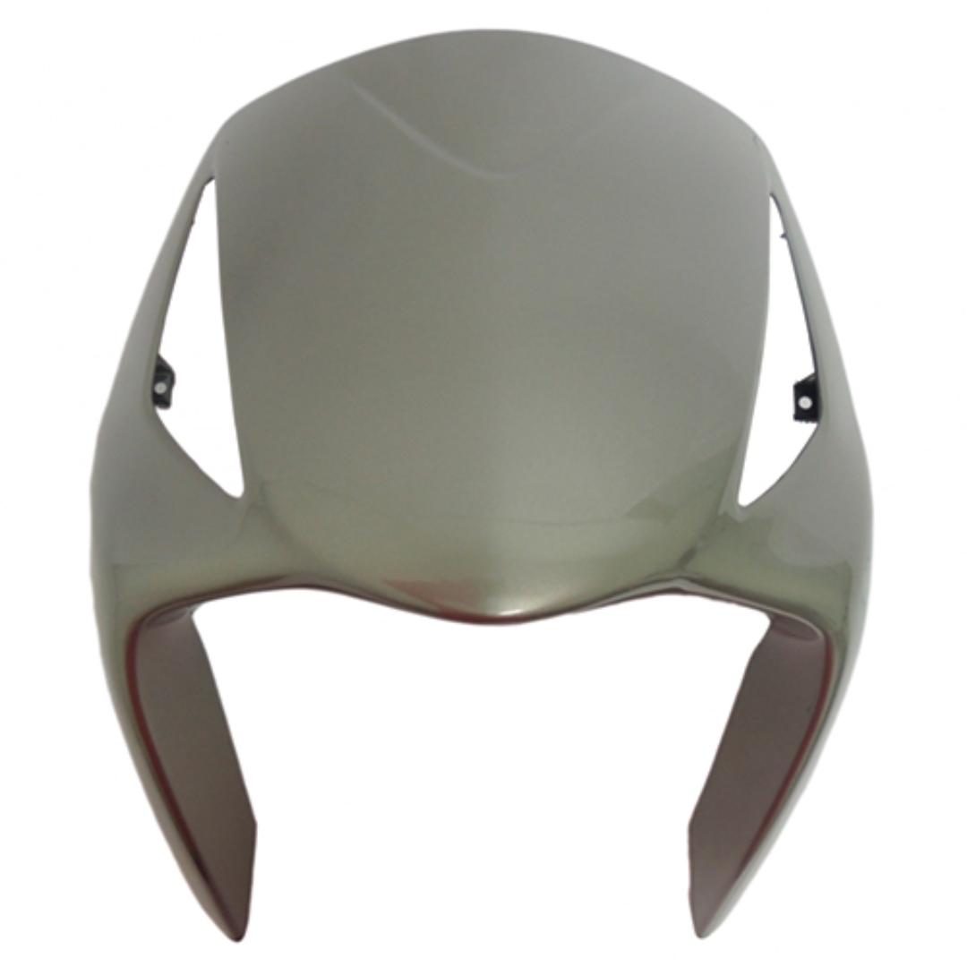 BICO FRONTAL PRATA METALICO SEM FAIXA BIZ125 08/09