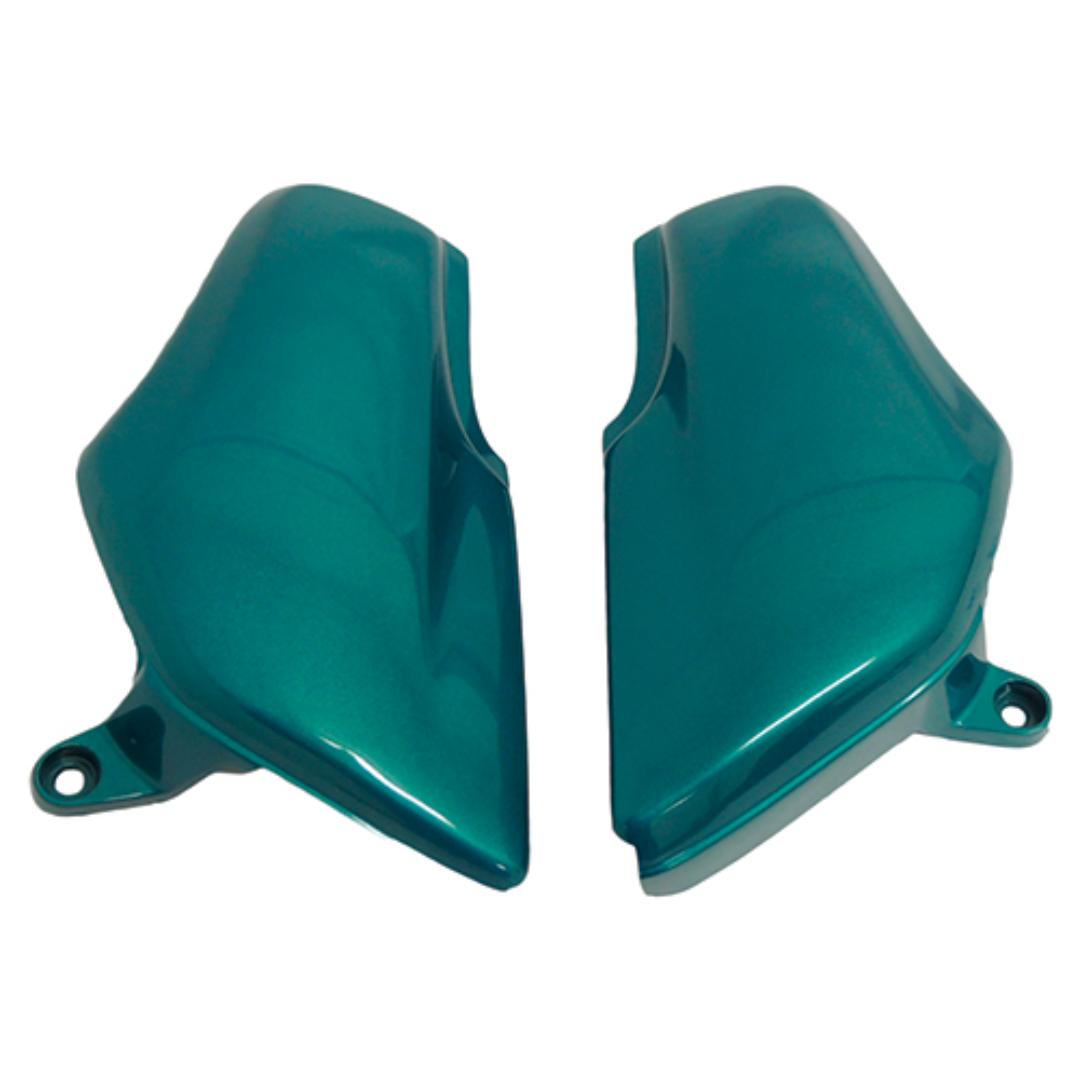 TAMPA LATERAL VERDE METALICO TITAN125 99/00