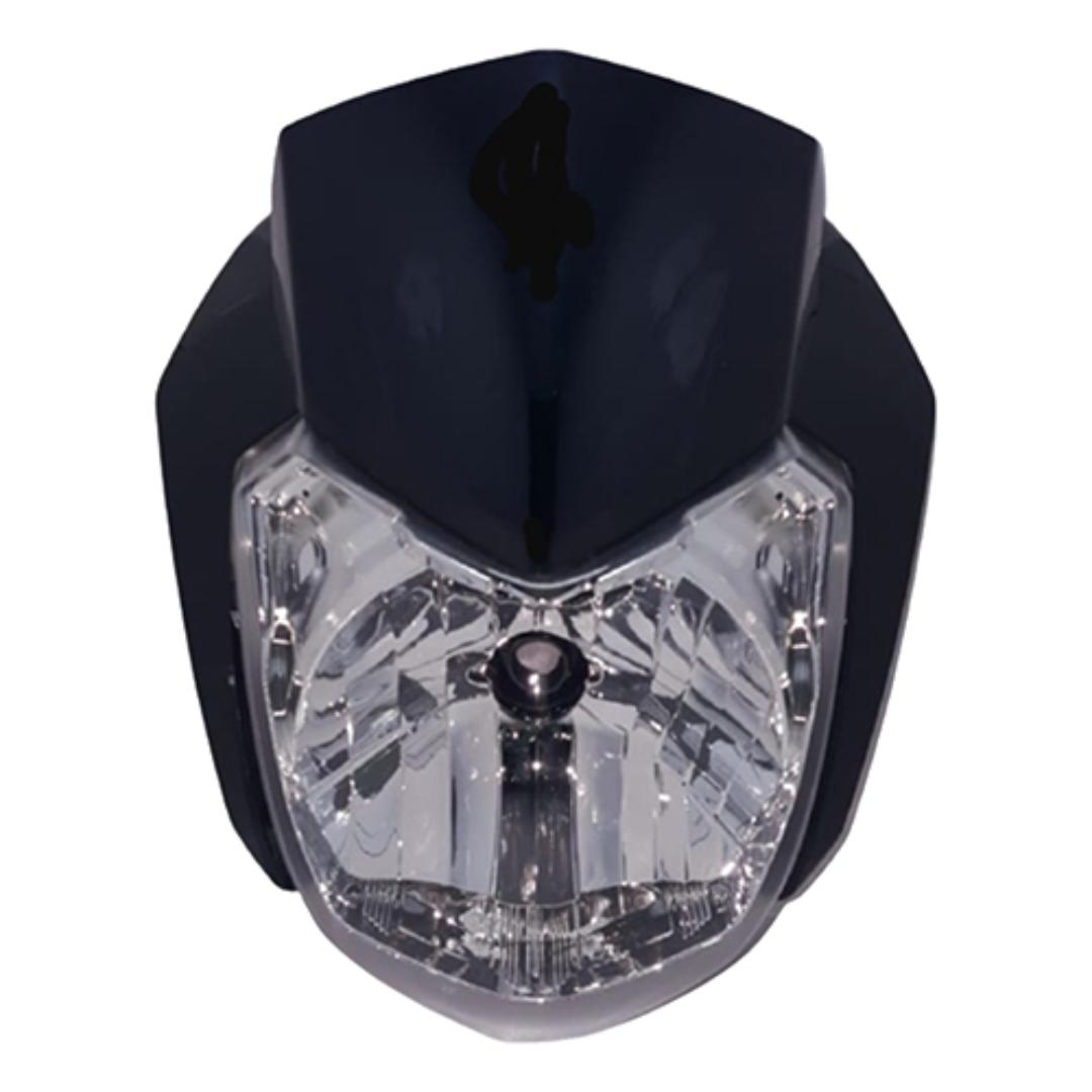 FAROL COMPLETO C/ CARENAGEM PRETO YBR125I FACTOR 17/23 FACTOR150 16/23